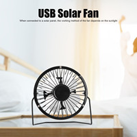 Solar Panel Fan Mobile Power Supply Outdoor Ventilation Cooling USB Interface Portable Device