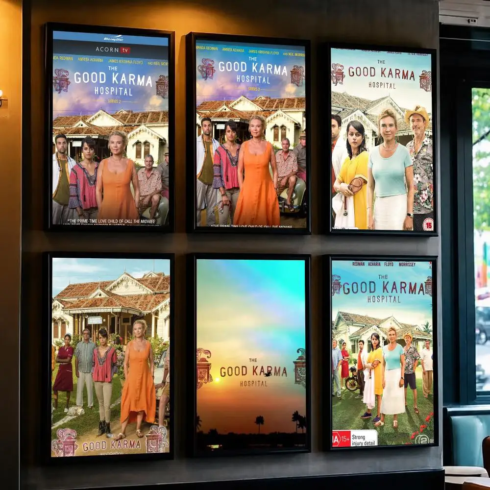 tv series T-The Good Karma Hospital-L Poster Removable Wall Sticker for Home Cafe Bar Office Interior Decor