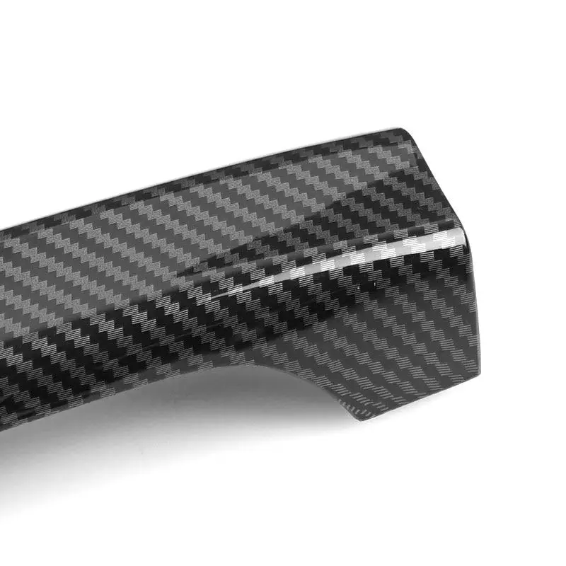 اكسسوارات السيارات الباب الخارجي غطاء مقبض سحب الأبواب الخارجية مقبض الكسوة لتويوتا FJ كروزر 2007-2021 ABS ألياف الكربون/الفضة