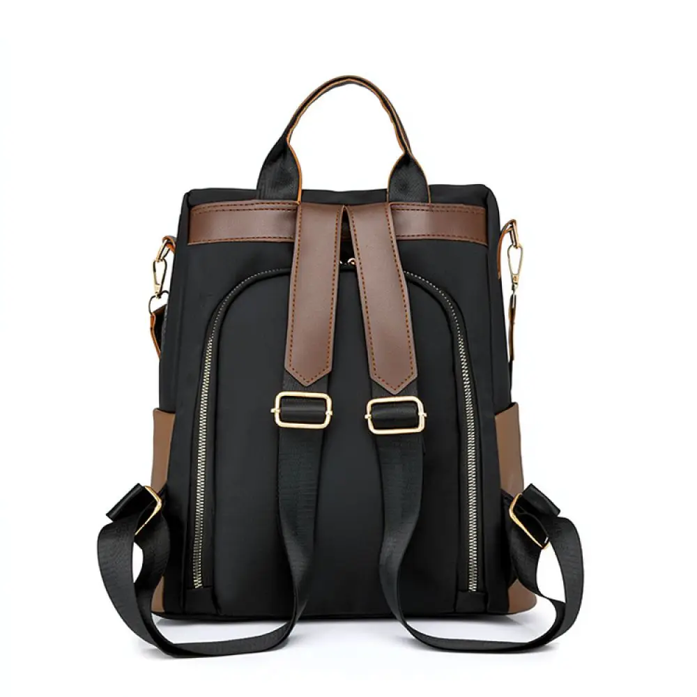 Oxford Fabric Backpack For Louisghost Womens Waterproof Anti Theft Travel Bag Contrast Color School Rucksack Daypack