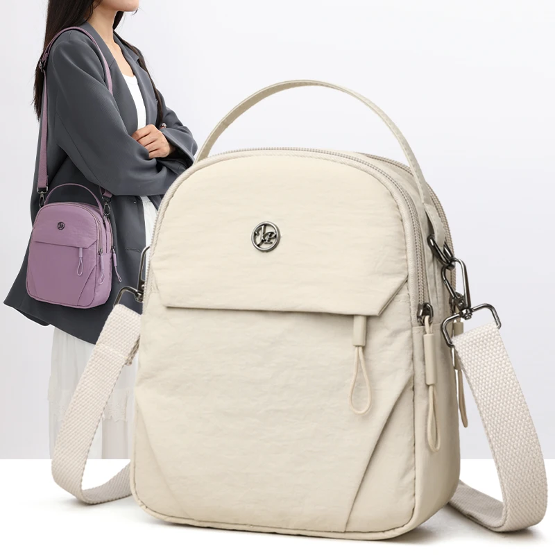 

High Quality Nylon Shoulder Phone Bag for Women Fashion Ladies Messenger Crossbody Bags Luxury Designer Small Handbag and Purses