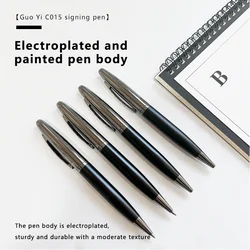 Guoyi-Stylo à bille en métal pour photographie, C015, 424, luxe, Eendige, examen d'affaires, cadeaux haut de gamme, personnalisation de masse, logo, signature