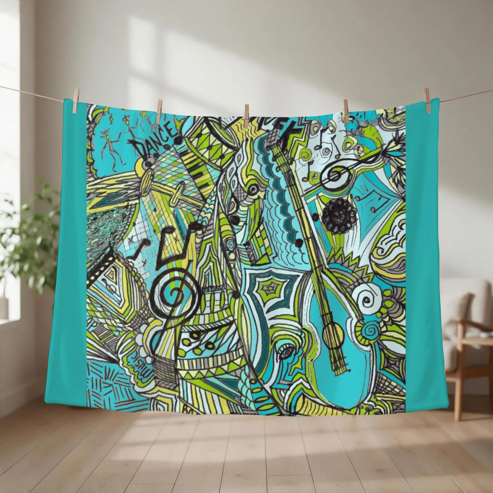 Aqua Lung my Friend Throw Blanket