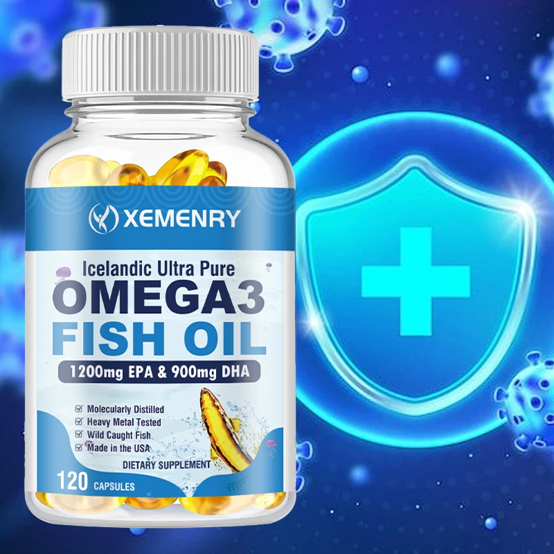 

Рыбное масло Omega 3. Добавка для мозга, богатая в EPA и DHA для поддержки здоровья сердечно-сосудистой системы и иммунитета.