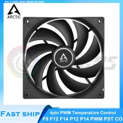 ARCTIC F14 PWM PST CO 12/14cm PC Case Fan 140mm CPU Cooling Fan Cooler 4pin PWM Temperature Control 1350RPM FDB Genuine Original