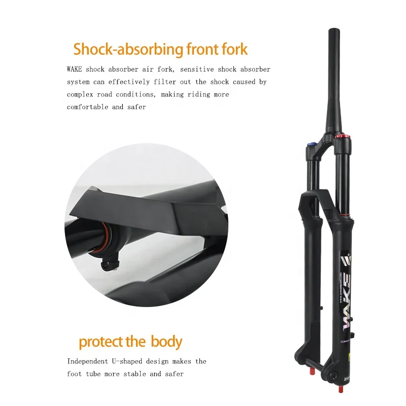 ويك الجبلية مدبب دراجة هوائية شوكة دراجة هوائية 27.5/29 بوصة الهواء الرطوبة شوكة امتصاص الصدمات شوكة سبائك المغنيسيوم