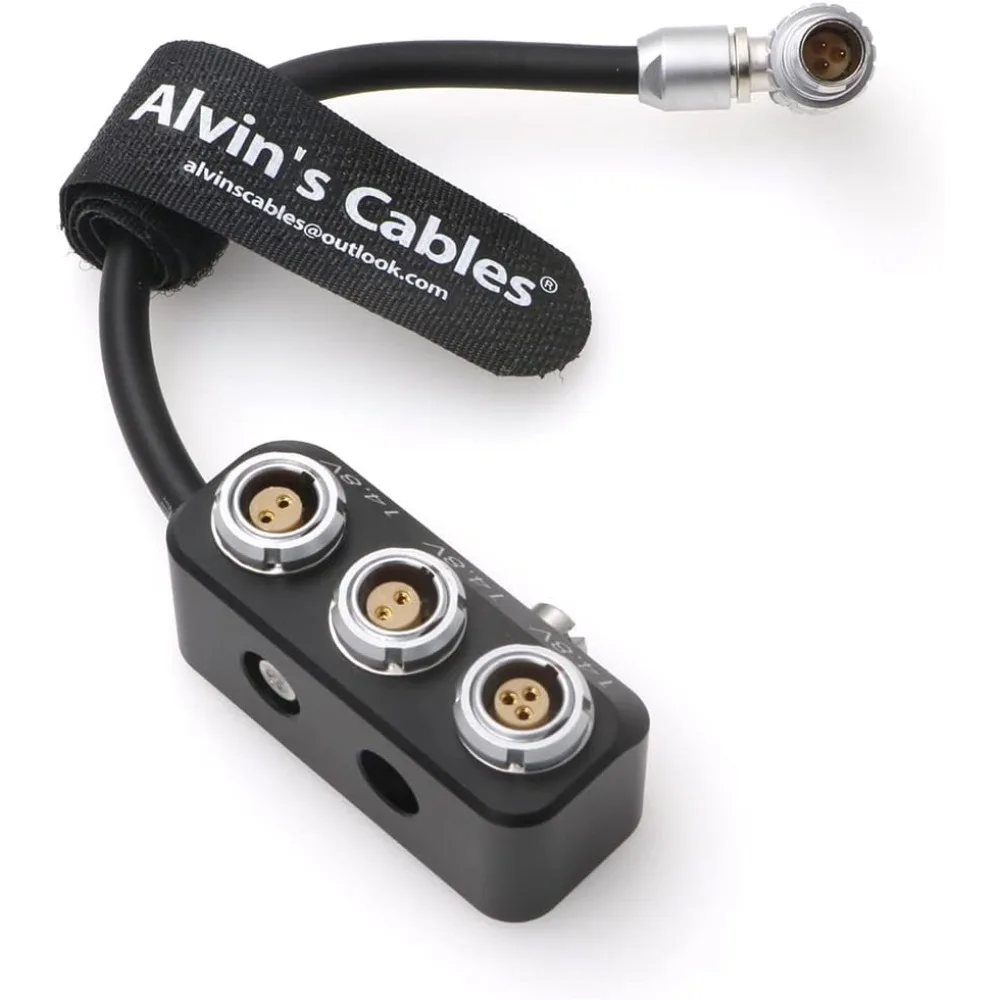 

Power-Splitter-Box for Steadicam Zephyr|Archer2 Sled 3-Pin-Male to 3-Pin-Female 2×2-Pin-Female Power-Cable for ARRI RED Teradek