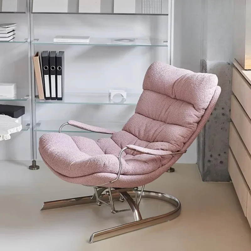 Modern simple snail recliner, home living room balcony lazy sofa, rocking chair single casual sofa