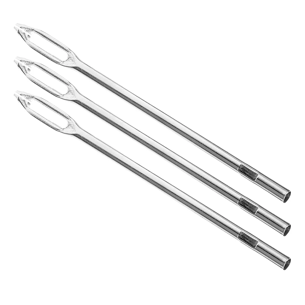 

3Pcs Steel Tire Repair Needle Split Eye Needles for Car Truck Motorcycle Efficient Quick Fix Replacement Automotive Tool