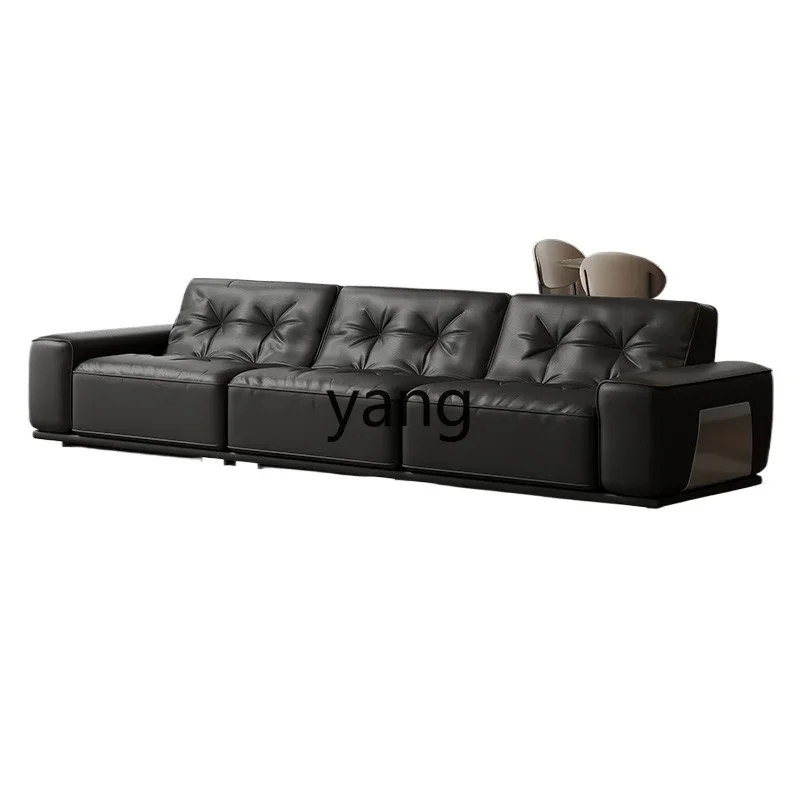 

CX light luxury modern living room home first layer cowhide three-person minimalist leather sofa