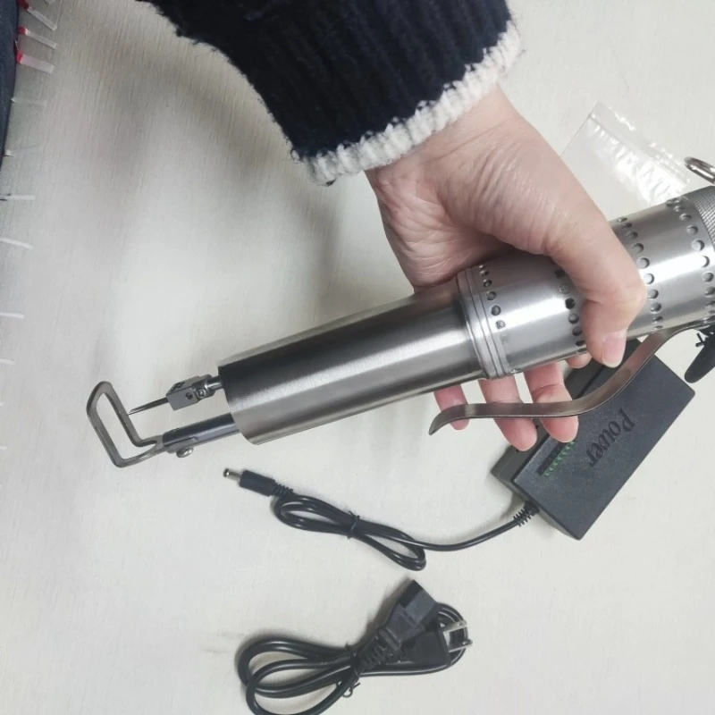 Handheld wig hair machine for making PU scalp wigs and lace material injection human hair