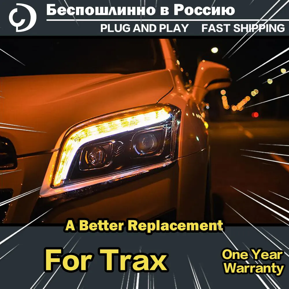 AKD Car Styling Headlights for Chevrolet Trax Tracker Headlights 2013-2016 LED Headlight DRL Head Lamp Led Projector Automotive