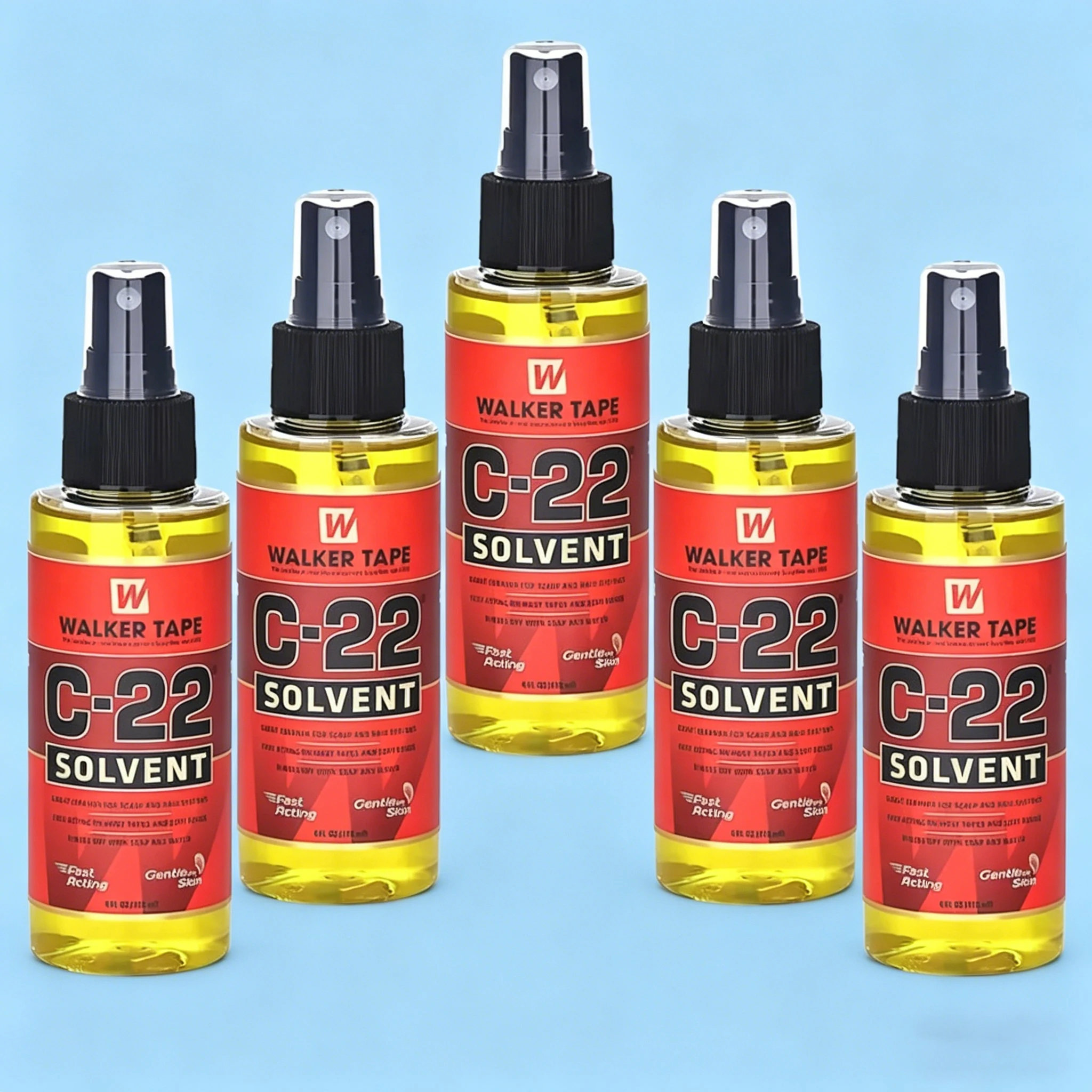 

Спрей-удалитель клея Walker Tape C-22 Solvent 4oz для лент, используемых в париках и системах замещения волос, быстродействующий, бережный к коже