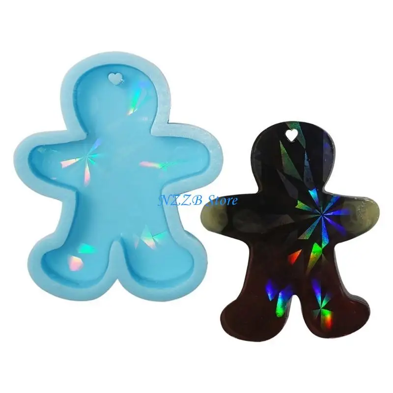 T21F عيد الميلاد جورب قالب المجسم عيد الميلاد الراتنج قالب شجرة عيد الميلاد الايبوكسي قوالب الصب DIY بها بنفسك ديكور المنزل قالب #3