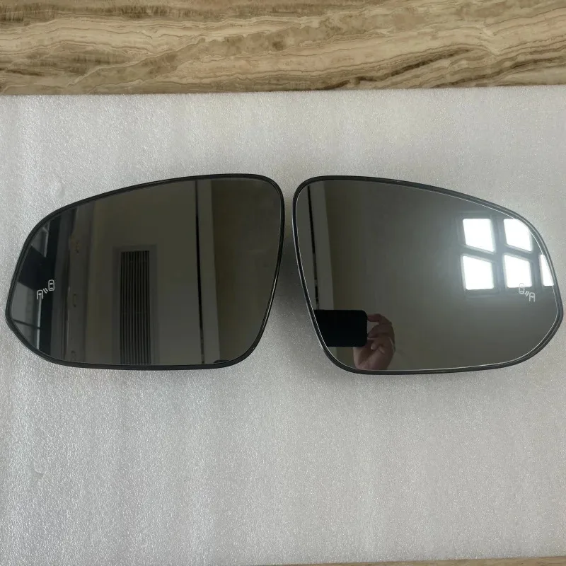 

Для Toyota Highlander 2022-2025 Sequoia 2021-2025 с подогревом для слепых зон, светодиодная светоотражающая линза бокового зеркала, замена линз