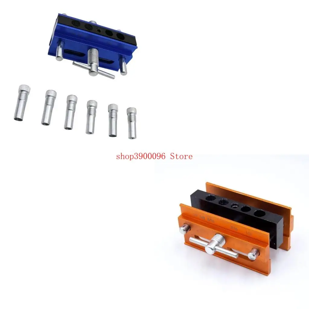 

Centering Doweling Jig 6 Drill Guides for Straight Holes Adjustable Metal