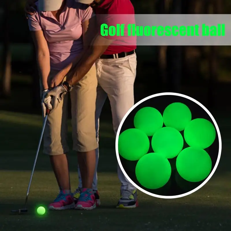 Golf Practice Balls Brighter Luminous Fluorescent Glowing Dark Golf Balls Night Light-up Glowing Balls Brighter