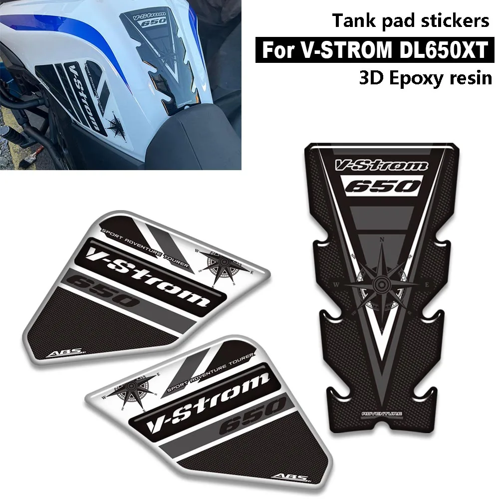 

For Suzuki V STROM VSTROM DL 650 XT 650XT Adventure New Motorcycle Tank Pad Protector Fuel Oil Kit Trunk Luggage Cases Sticker