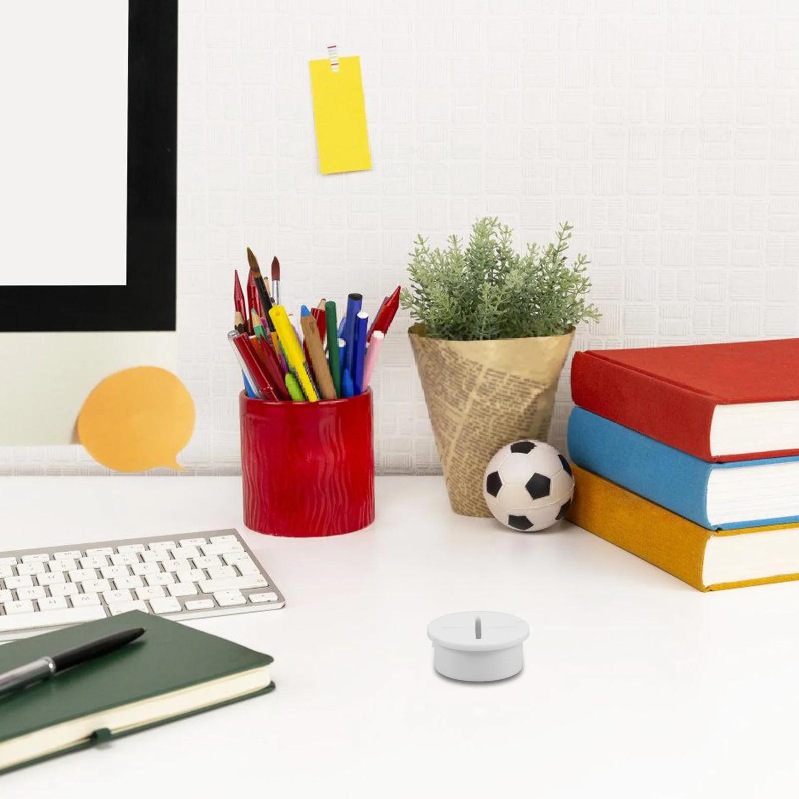 

15Pcs Thickened Plastic Desk Cable Hole Grommets Round Wire Cord Covers Office Table Cable Management Organizer