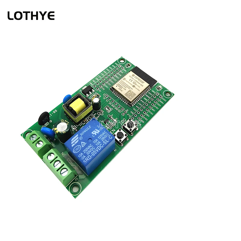 AC Powered 1R ESP32-WROOM WIFI Bluetooth BLE Single Relay ESP32 Development Board AC-DC Switching Power Supply Module AC90-250V