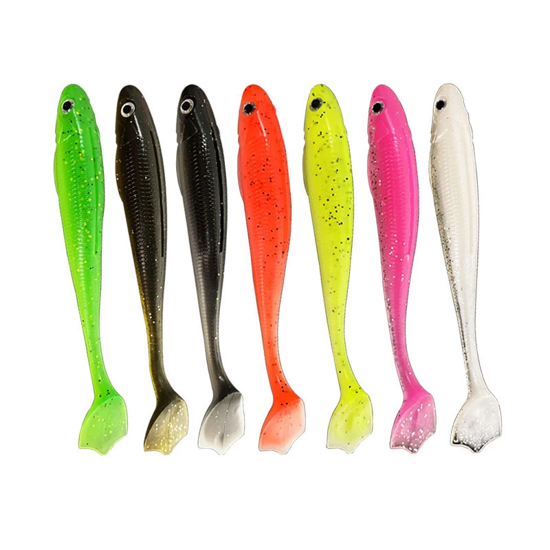 5Pcs/Lot Fishing  Soft Lure 10cm/5.5g Silicone Sink Shad Shiner Duck Swimbait 3D Simulated Fisheye Artificial Wobbler Bait Pesca