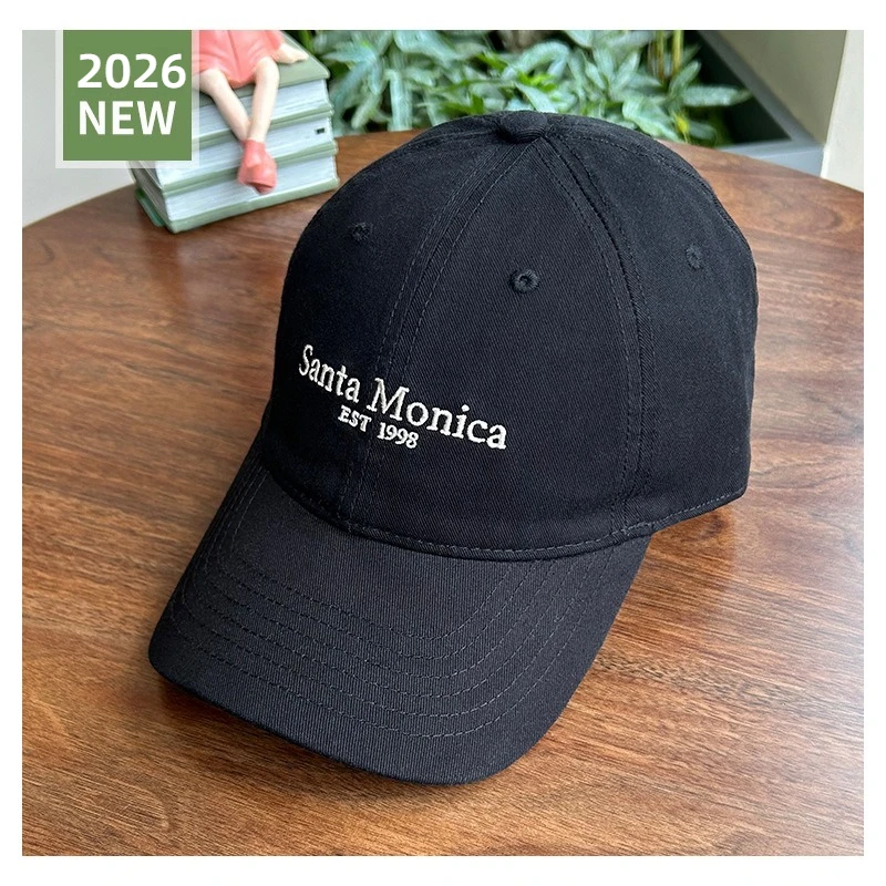 1 Stück INS-Style Baseballkappe mit Buchstaben-Stickerei für Frauen, Gesichtsverkleinernd, Sonnenschutz, Koreanische Version, Hip-Hop-Hut, Sonnenhut für Paare – Detail 6