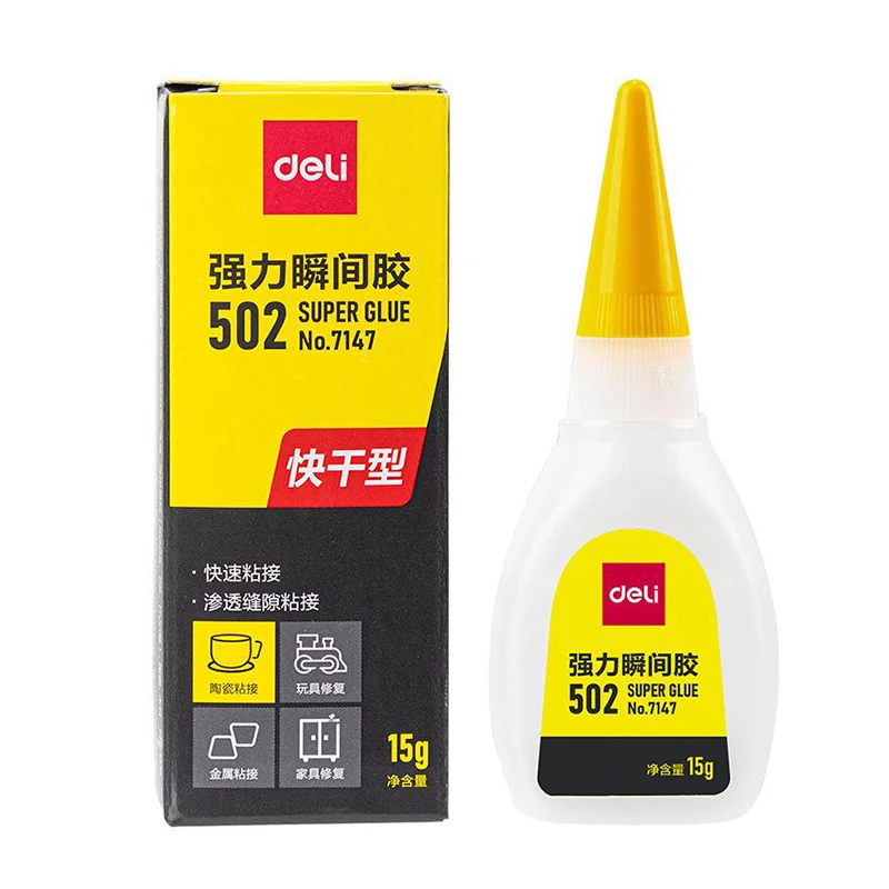 1-3pcs 502 Super Glue Instant Quick-drying Cyanoacrylate Adhesive Leather Rubber Wood Metal Strong Bond Liquid Glue Tool