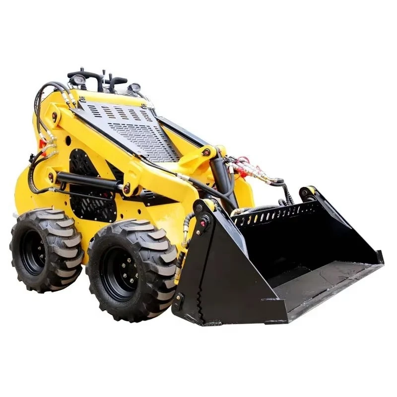 Compact Hydraulic Skid Steer Loader Mini Construction Loader Front End Loading Equipment Multi Purpose Material Handling Machine