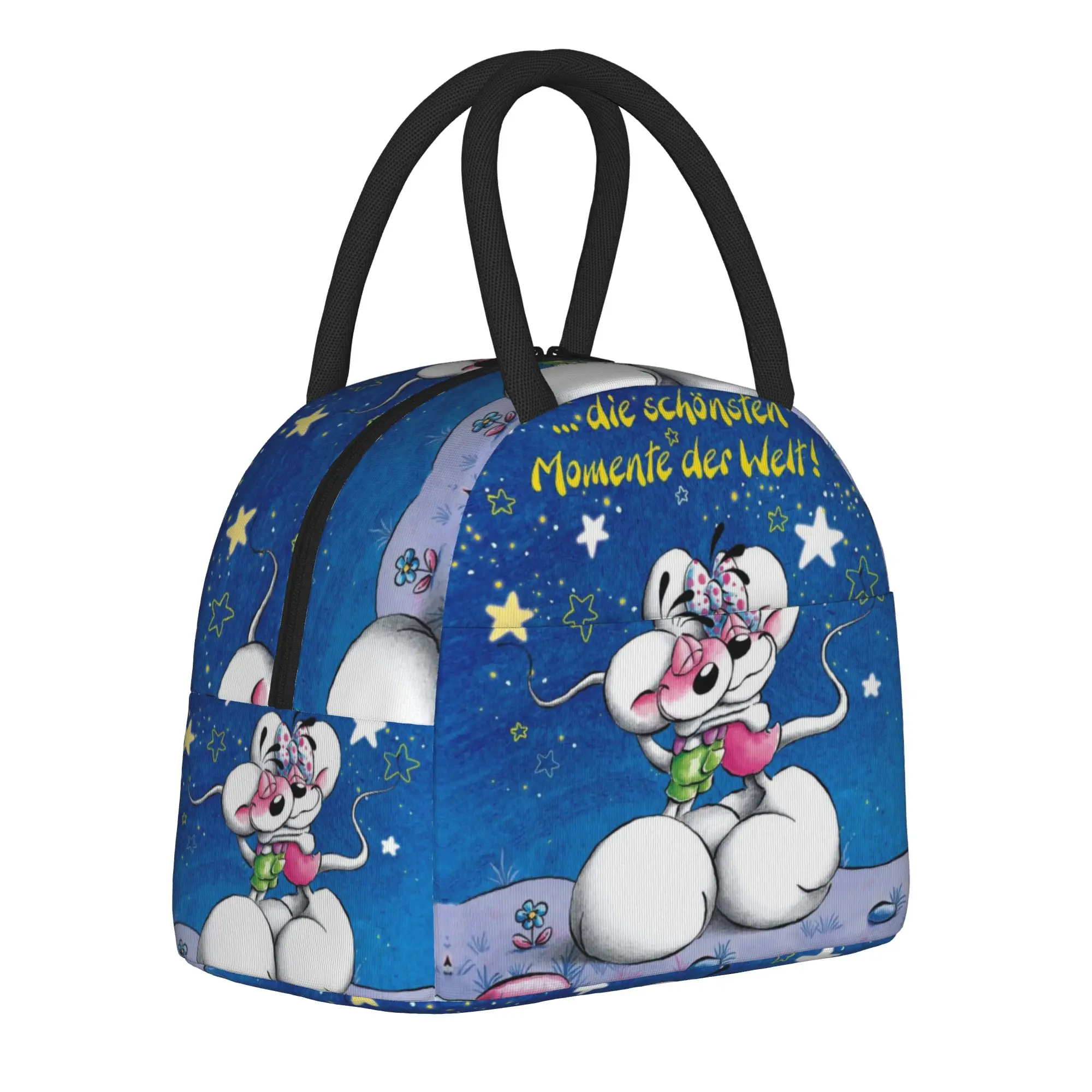 Diddl Diddlina Cartoon Mouse Thermal Insulated Lunch Bag for Travel  Portable Food Bag Men Women Thermal Cooler Lunch Box