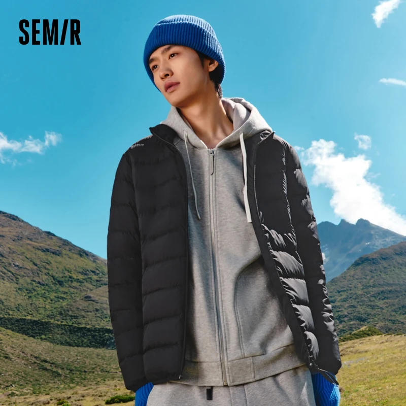 Semir Down Jacket Men 2023 Winter New Windproof Warm Trendy Waterproof Coat