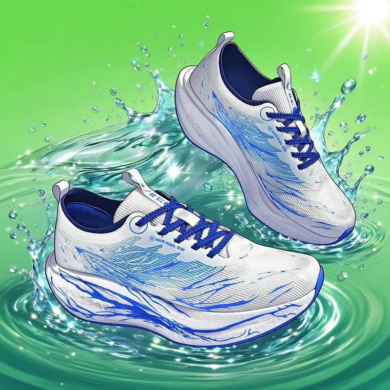 

2025 Hot Selling Cushioned Mens Womens Sports Shoes Lightweight Wear Resistant Running Shoes Straps Soft Trendy Walking Shoes