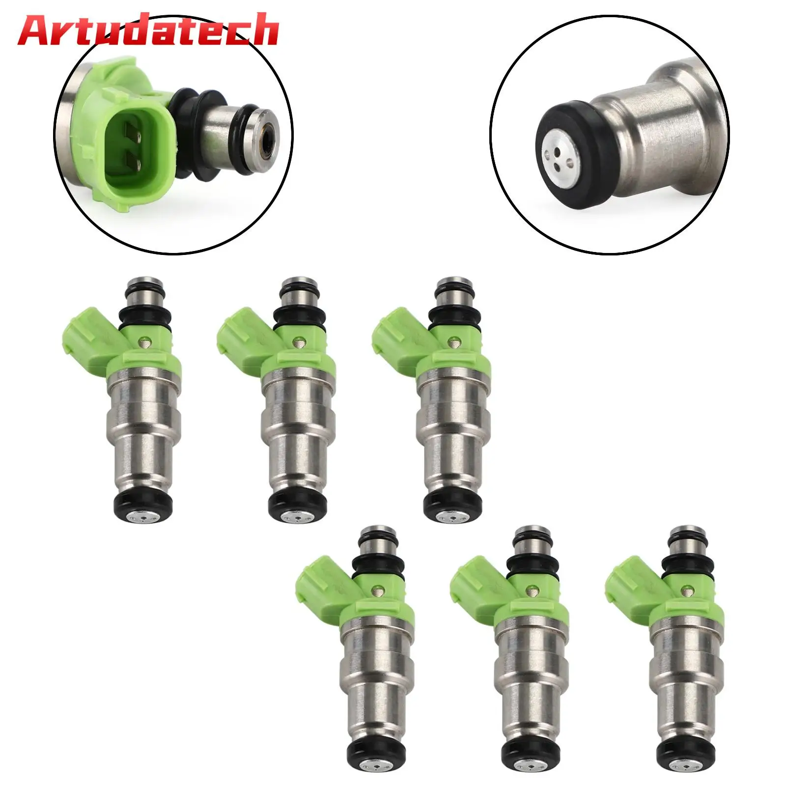 

Artudatech 6PCS Fuel Injectors 23250-70080 Fit For Toyota Cressida Supra 3.0L 1989-1992 312CC Car Auto Parts