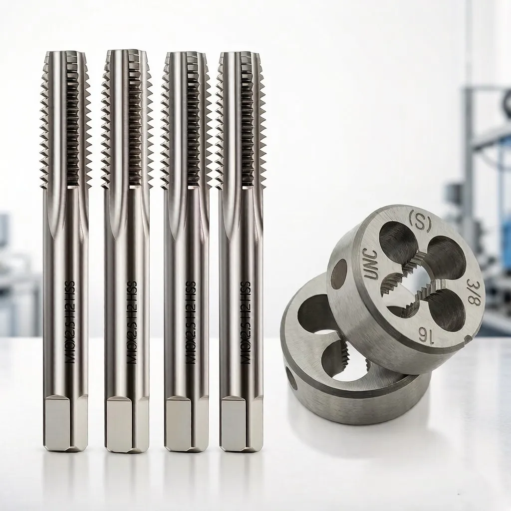 HSS Metric Tap and Die Set for Metal Work, Complete Machining Kit Includes M23 M27 M32 M39 Right Hand Thread Tools