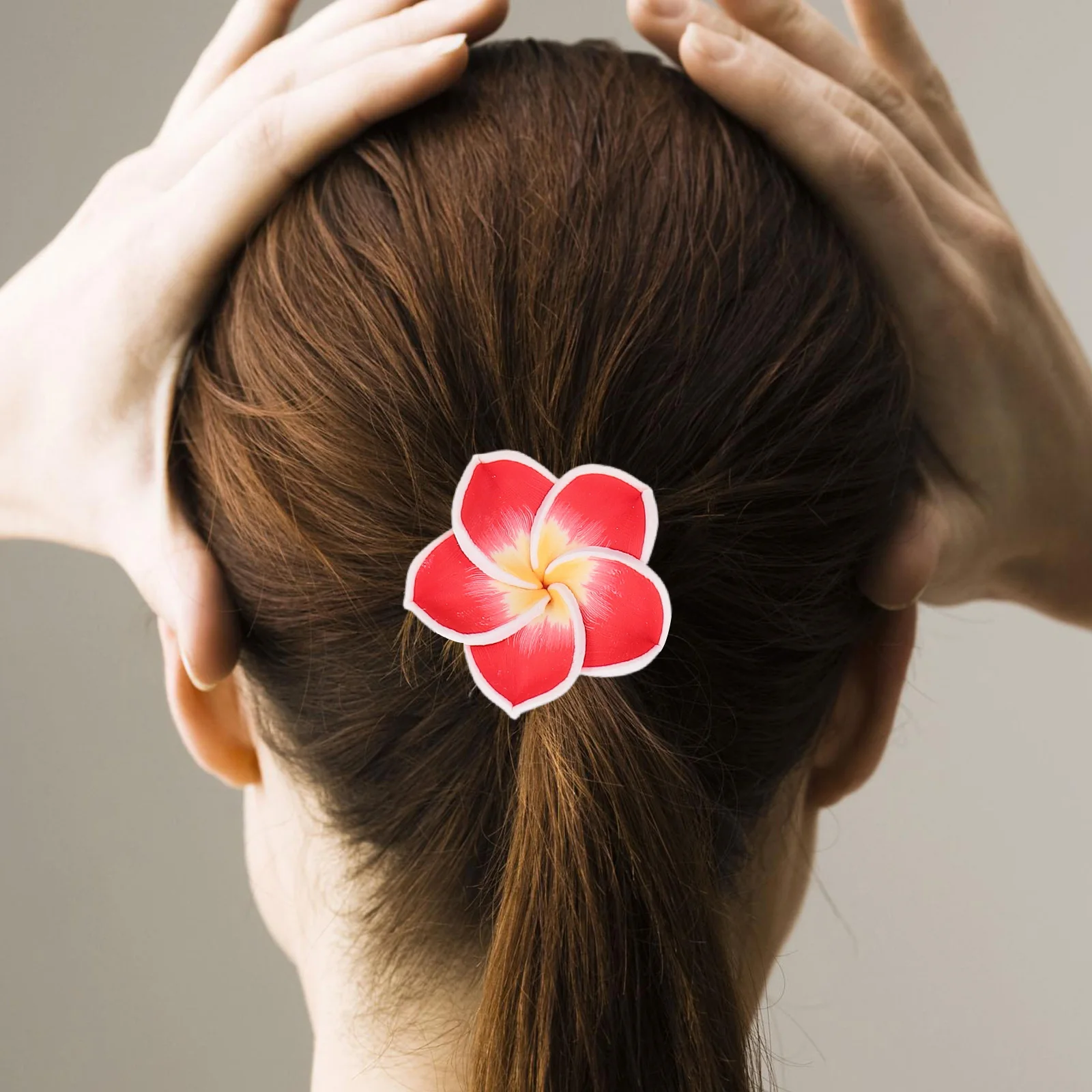 

12 PCS Wedding Hair Accessories for Women Flower Rope Rubber Bands with Flowers Baby Girl