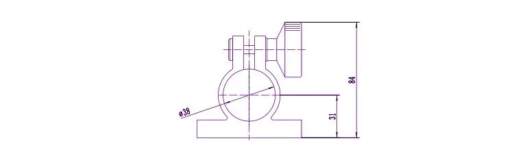 high-precision support rod holder