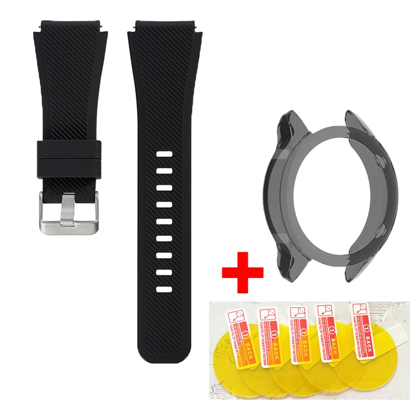 7in1 Wristband for Xiaomi Mi Smart Watch Color XMWTCL02 Sports Strap Silicone Band Bracelet TPU Case Cover Screen Protector Flim