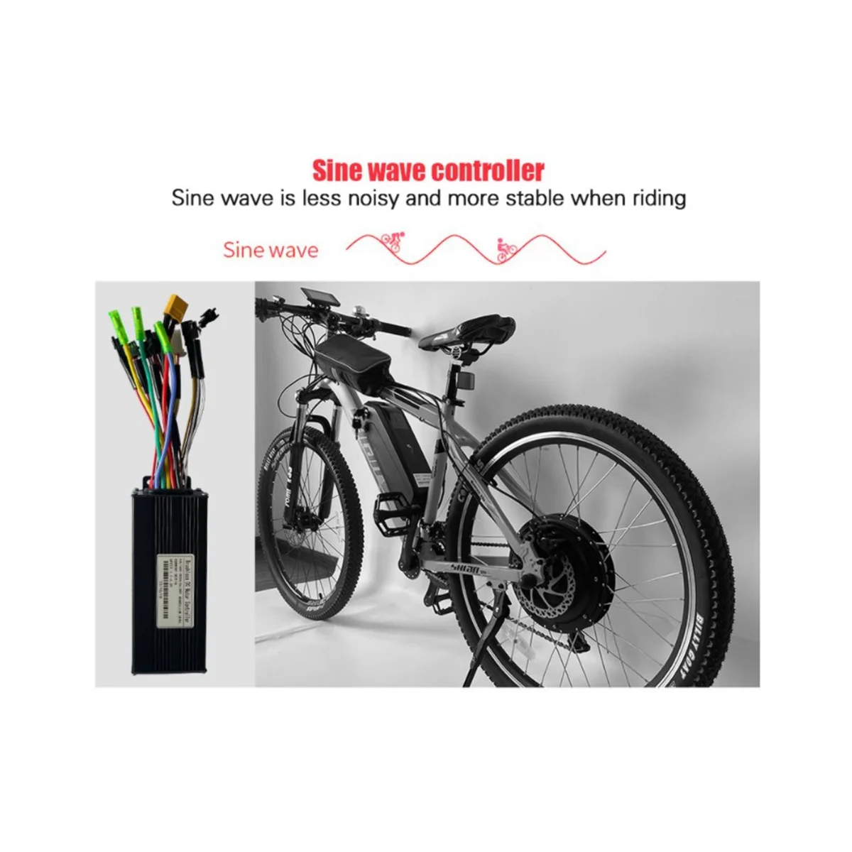 Ebike Controller 36V48V 750W 1000W Brushless KT 30A Sine Wave Three-Mode Controller Electric Bike Accessorice