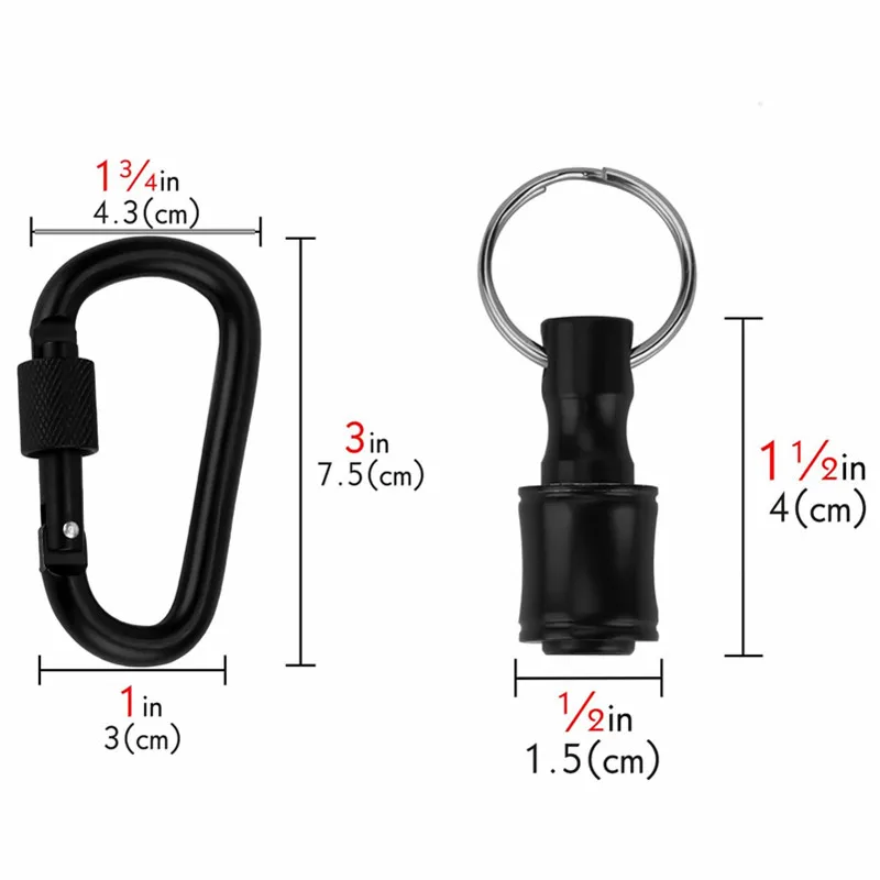 6 PCS 1/4 Inch Bit Holder Keychain, Hex Screwdriver Bits Holder Extension Bar, Quick Change Screw Bit Holder for Most Electric,