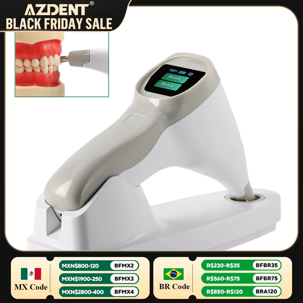 Dental Photoelectric Tooth Color Comparator AZDENT Digital Shade Guide Corrector LCD Screen Wireless Dentistry Equipment