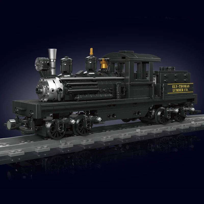 Mold King 12032 Technische Treinspeelgoed De RC Shay-Type Stoomlocomotief Bouwsteen Assemblage Auto Baksteen Kinderen Kerstcadeau