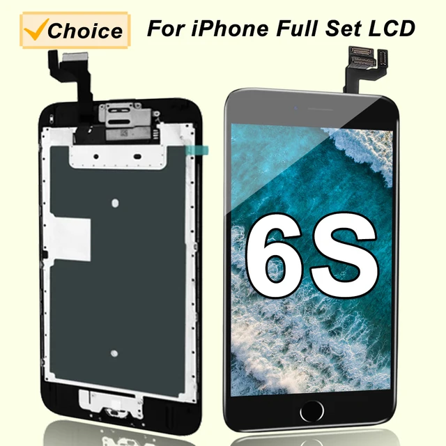 Pełny zestaw LCD do iPhone'a 6 6S Plus 6P 6SP Kompletny zestaw do montażu ekranu dotykowego Digitizer Zestaw do wymiany wyświetlacza + aparat + przycisk Home