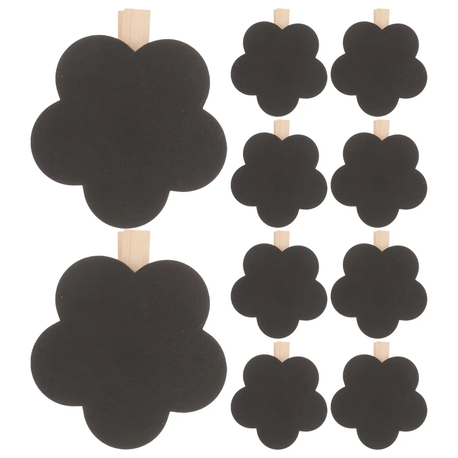 

10 Mini Clips Chalkboard Memo Clamps Food Labels Signs Note Taking Mini Chalkboard Clip Erasable Wood Blackboard Clip