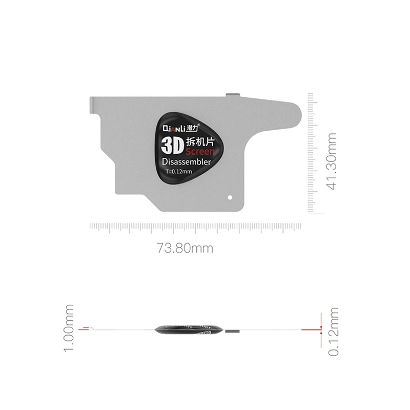 QIANLI 3D LCD Screen Disassembly Pry Card Ultra Thin Flexible Pry Spudger Phone LCD Curved Screen Opening Blade Tools