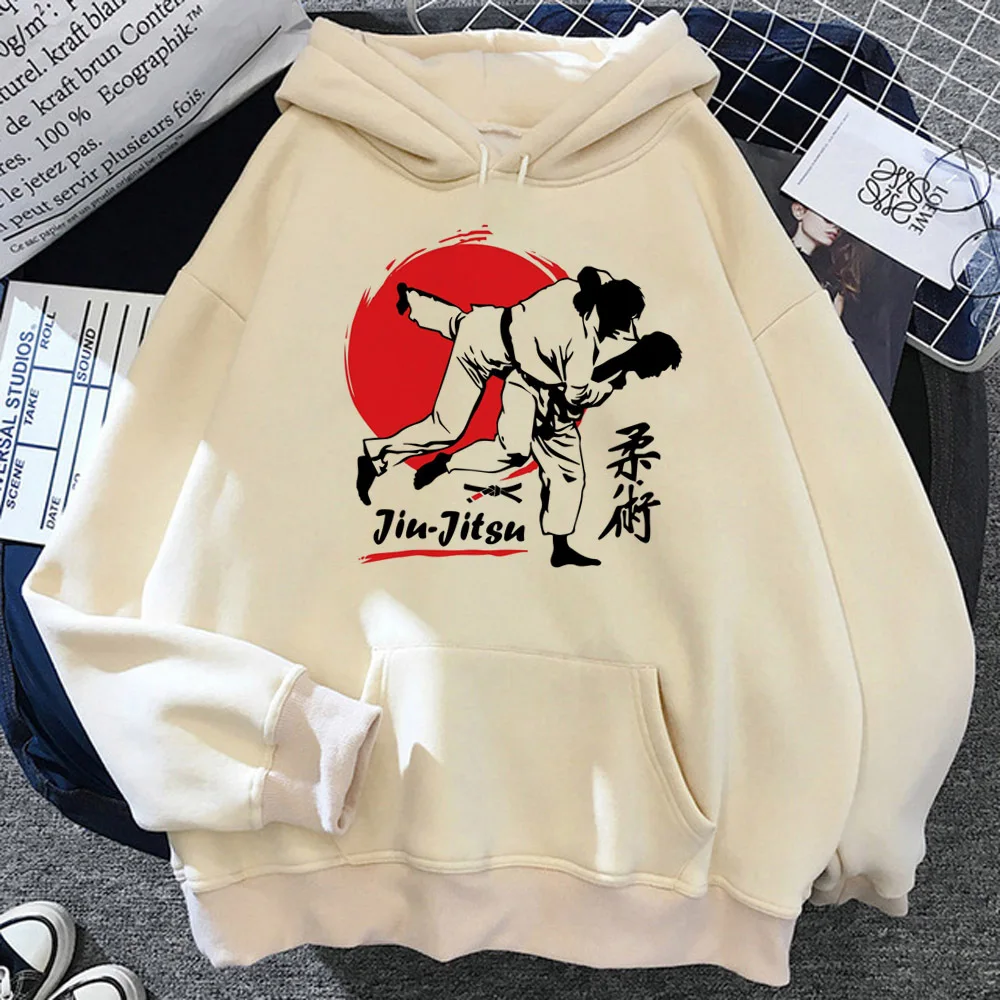 Judo hoodies women funny streetwear long sleeve top Korean style pulls female streetwear sweatshirts