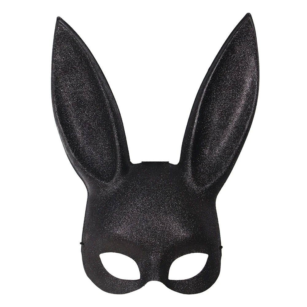 لطيف الأرنب آذان طويلة عبودية قناع هالوين حفلة تنكرية تأثيري قناع المرأة فتاة مثير آذان أرنب قناع