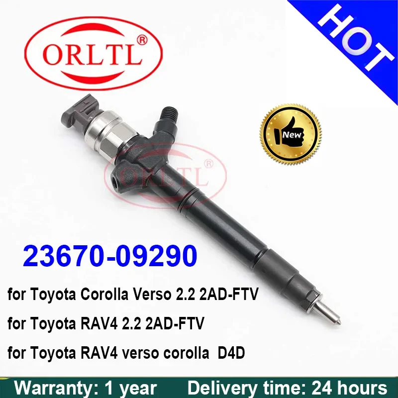 ORLTL Diesel Nozzle 23670-09290 2367009290 23670 09290 for Toyota RAV4 2.2 2AD-FTV Auto Fuel System Injector ORLTL NEW