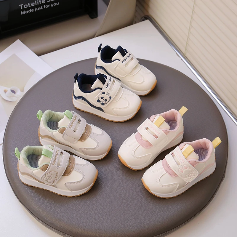 

Baby Walking Shoes with Cute Rabbit Kids Sneakers Toes Capped Soft Bottom 2025 New Fashion Boys Girls Sports Shoes Size 16-30