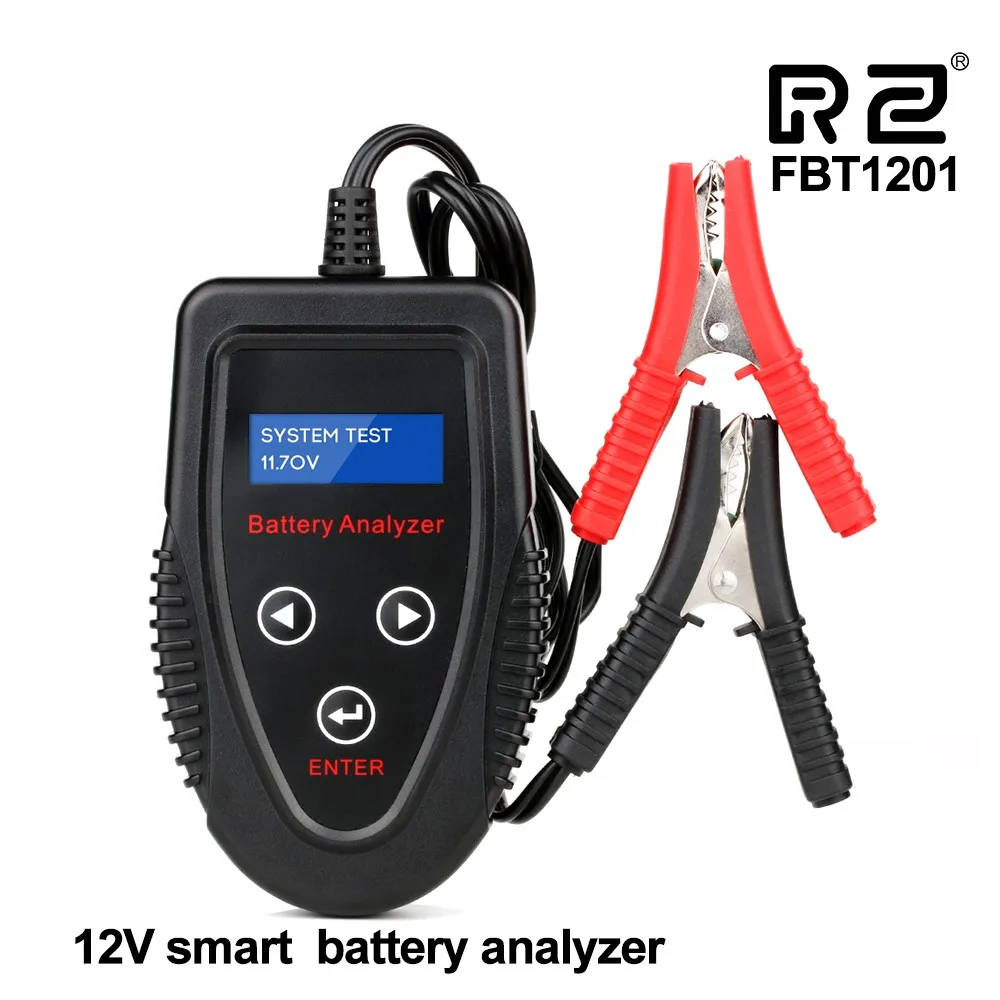 

RZ Car Battery Tester 12V 1100CCA Battery System Detect Automotive Car Bad Cell Battery Diagnostic Analyzer Tool