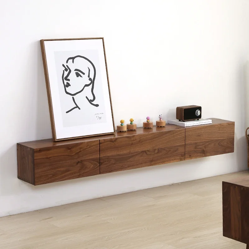 xx-Modern  Luxury Tv Stand Nordic Solid Wood Large Table Home Floating Television Console Meuble Tv Suspendu Mural Furniture^