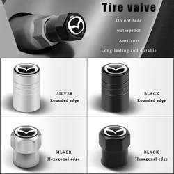 4 pièces voiture métal roue opathie Air Valve bouchons anti-poussière boulonné accessoires pour Mazda Speed MS 3 6 CX-3 CX-5 CX-8 Demio MPS Axela Atenza